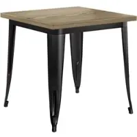 GGM Möbel Tolix Tisch | Schwarz | B:T:H 60 x 60 x 78 cm | Industrie Tisch, Retrotisch, Industrial Tisch