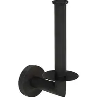 Evenes Reservepapierrollenhalter Eldrid nero, senkrecht eckig, Messing schwarz - 93 162 79