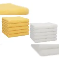 Betz 10 Stück Gästehandtücher PREMIUM 100% Baumwolle Gästetuch Set 30x50 cm honiggelb und weiß