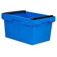 Proregal Conical Mehrweg-Stapelbehälter mit Stapelbügel Blau HxBxT 32,3 x 40 x 60 cm 58 Liter Lagerbox Eurobox Transportbox