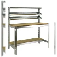 Proregal Werkbank BUFFALO mit Frontablage | HxBxT 84x120x61cm | Traglast 600kg | Verzinkt
