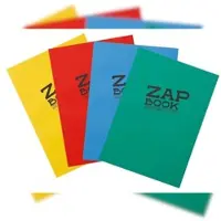 Clairefontaine 5x Zap Book, Skizzenbuch A4, geleimt, 160 Blatt 80g - Zufällige Farbsortierung 3354C