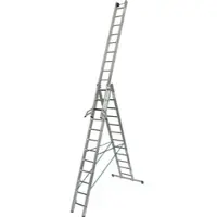 Krause STABILO Vielzweckleiter TRBS, Stufen 3 x 12, Arbeitshöhe 9,10 m