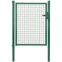 GAH Alberts Alberts 600372 Wellengitter-Einzeltor, verzinkt grün, Breite 102 cm, Höhe 175 cm