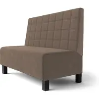 GGM Möbel Schmidt F | Gastrobank | B:H 120 x 100 cm | Taupe | Blocks | Samt