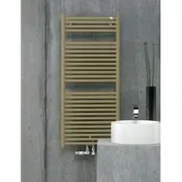 Zehnder Design-Heizkörper Troja TG-180-060-05, 1760x35x600 mm, RAL 7034, Pulverlackierung, montagefertig mit Wandkonsolen