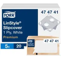 Tork Dug Stikdug LinStyle 80x80 cm Hvid,5 pk x 20 stk7krt