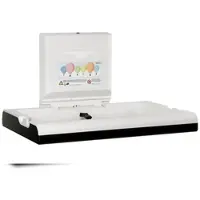 All Care Mediclinics Babywickeltisch - horizontal - Wandmontage - Edelstahl - schwarz