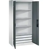C+P Schwerlastschrank mit Schubladen Acurado, 1950x930x500mm, 7035/7016