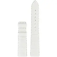 Certina - Leder Ds Podium Lady Square Lederband Weiss 19/16mm, Ohne Schnalle C610015012 - alligator-prägung,rind,weiß