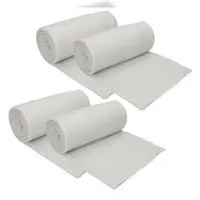 Betz 4 Stück Fleecedecken Kuscheldecken Größe 130x170 cm Farbe Silber