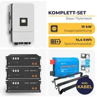 HUSATECH Deye Hybrid-Wechselrichter SUN-15K-SG05LP3 mit 3 x Pylontech US5000 1-C | 3-phasig | 15 kW | 14,4 kWh