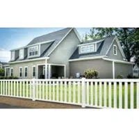 Meingartenversand.de Kunststoff Doppeltor in der Größe 308,5 x 120 cm – Gartentor aus PVC, Weiß – Zauntor in modernem Design – Tor für Garten und Grundstück