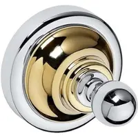 BRILLANTBAD BETRO GOLD Kleiderhaken Messing Gold Chrom 65x65x65 mm für Bad & Küche >> zum Bohren