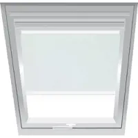 Roto Verdunklungsrollo Weiß 1-V01, 134x140 cm (13/14), 647 Kunststoff,Aluminiumschiene,Elektro,
