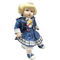 Topline handgemachte Porzellanpuppe Mädchen Kleid mit Jäckchen 45cm S...