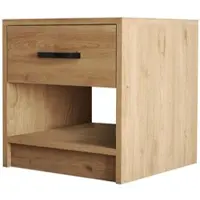 Wellhome - Niger Nachttisch 52x46,8x45 cm in Eiche