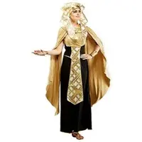 Buttinette Pharaonin-Kleid für Damen, schwarz/gold