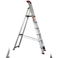 Szagato Stehleiter 6 Stufen Profi 230x61x16cm Alu 6 Stufen Leiter Alu Stehleiter 6-stufig Bockleiter 6 Stufen Haushaltsleiter 6 Stufen Alu-Stehleiter