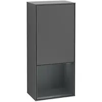 Villeroy & Boch Villeroy und Boch Finion Seitenschrank G550HGGK 41,8cm, rechts, Emotion, Regal unten Midnight Blue Matt, Anthracite matt