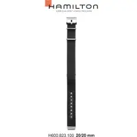 Hamilton - Khaki Navy Band-set Nato-schwarz-orange-20/20 H694.823.100 - schwarz