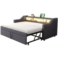 MODFU Kinderbett 90x200 Hochbett Bettrahmen mit Treppe und Schubladen,Stauraumbett mit Stauschränken,ohne Matratze,weiß
