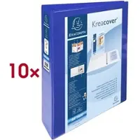 Exacompta 10x Ringbuch »Kreacover« 50 mm-Ring-ø blau, 29.5x32 cm
