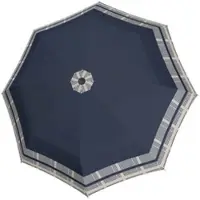 Doppler Regenschirm Fiber Magic Timeless Hahnentritt Navy