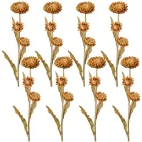 Creativ Green künstliche Pflanze Strohblume, 61cm, cognac, 8er Set