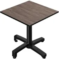 GGM Möbel CPBC | HPL Bistro Tisch | B:T:H 70 x 70 x 78 cm | Wenge / Aluminium | Zusatzgewicht | Quadratisch