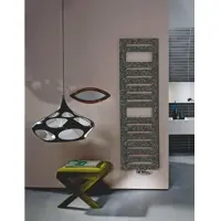Zehnder Design-Heizkörper Metropolitan Spa MET-150-060, 1.540 x 39 x 600 mm, RAL 7022, Bad- und Handtuchheizkörper mit Flachrohren, Pulverlackierung
