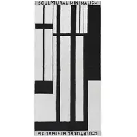 Kristina Dam Studio Minimales Handtuch schwarz mittel