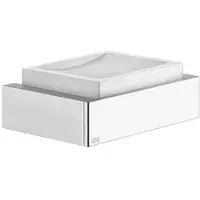 Gessi Rettangolo Accessoires Seifenhalter zur Wandmontage, Schale weiss, 20801