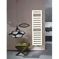 Zehnder Design-Heizkörper Metropolitan Spa MET-150-040, 1.540 x 39 x 400 mm, weiß (RAL 9016), flächig wirkend mit Handtuchaufnahme, 4 Anschlüsse 1/2, Pulverlackierung