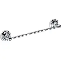 BRILLANTBAD BETRO CHROM Handtuchhalter Messing Chrom 365x65x65 mm für Bad & Küche >> zum Bohren