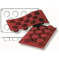 Schneider Silikon-Backform, Mini-Muffin, rot 115012 , Höhe: 28 mm, Ø 51 mm