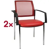 Topstar 2er-Set Stapelstühle »BtoB 10« Softex rot, 48x47 cm
