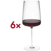Rona Weinkelch Bordeaux 00 Leandros 860 ml ungeeicht 6 Stück rot, 26 cm