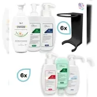 Blanc HYGIENIC KOMPLETT-SET: Mini Fix-STARTER- 6x Mini Fix Spender + je eine Flasche der Min Fix Serie, 6x 300 ml