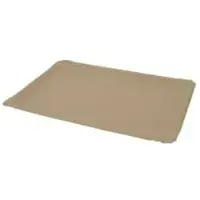 Greenbox Pappteller, braun, rechteckig DTW06011 , 1 Karton = 2 Packungen à 250 Stück, Maße (L x B): 27 x 18,5 cm