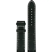 Certina - Leder Lederarmband ohne Schließe 19mm/18mm C610016926 - alligator-prägung,rind,schwarz