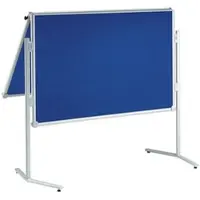 MAUL Moderationstafel Pro, klappbar, Textil/Textil blau + Moderationskarten-Set mit 360 Karten und 200 Pin-Nadeln
