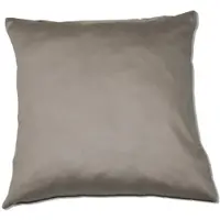 Kinzler Baumwoll-Satin Kissenhülle Uni 2x 40/40 cm, Farbe grau