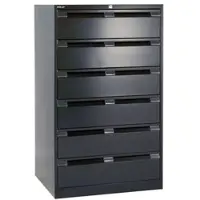 Bisley Karteischrank für A5 schwarz, 80x132x62 cm