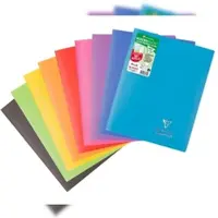 Clairefontaine 30x Koverbook, Heft 24x32 cm, 48 Blatt 90g,kariert 5/5, Einband aus opakem Polypropylen, 100% recycelt - Sortiert 981611C