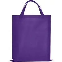 TEXXILLA 10er | 25er | 100er Pack PP-Tasche CLASSIC mit zwei kurzen Henkeln, lila, 100 Stück