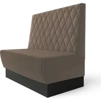 GGM Möbel Meyer S | Gastrobank | B:H 160 x 100 cm | Taupe | Raute | Samt