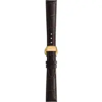 Certina - Leder Ds 8 Lady Lederband Schokoladebraun 15/12mm C600020201 - alligator-prägung,braun,rind