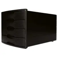 OTTO Office Schubladenbox für A4 / C4 schwarz, 28x23.5x36.7 cm