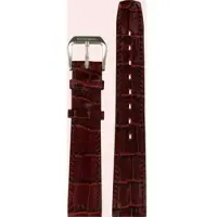 Certina - Leder Ds Eletta Lederband Weinrot 16/14mm C600006973 - alligator-prägung,kalb,rot